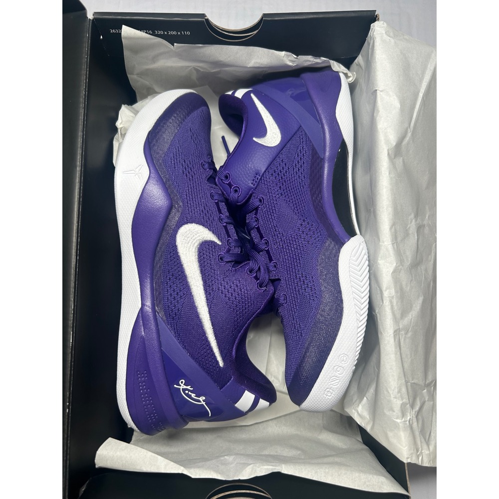 Nike Kobe Vlll Protro TB P Court Purple Size 7 HM6469 500 New/No Lid
